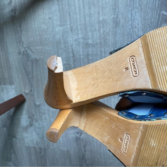 COACH‎ WOODEN HEEL MULES - Picture 10 of 12